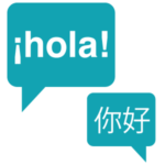 icon hello - spanish & chinese