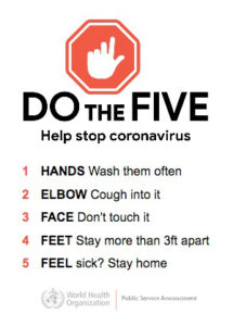 Do the Five to stop coronovirus