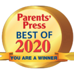 Parents Press Winner Logo 2020 - 7 year stack of medals