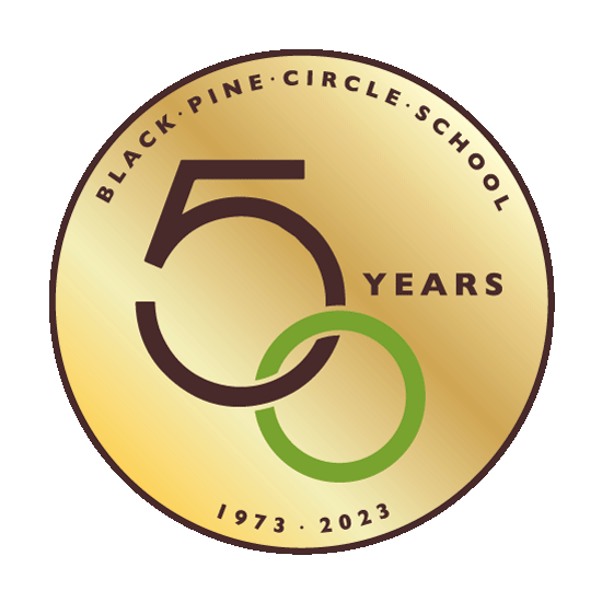 Black Pine Circle School 50 Years logo