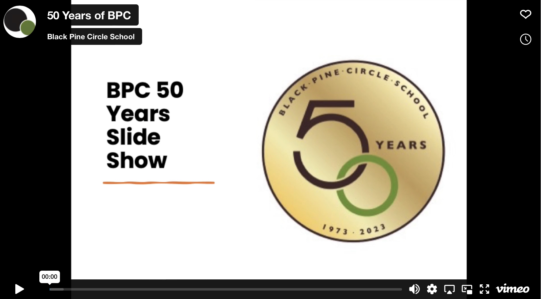 Video cover: 50 years of BPC, slideshow