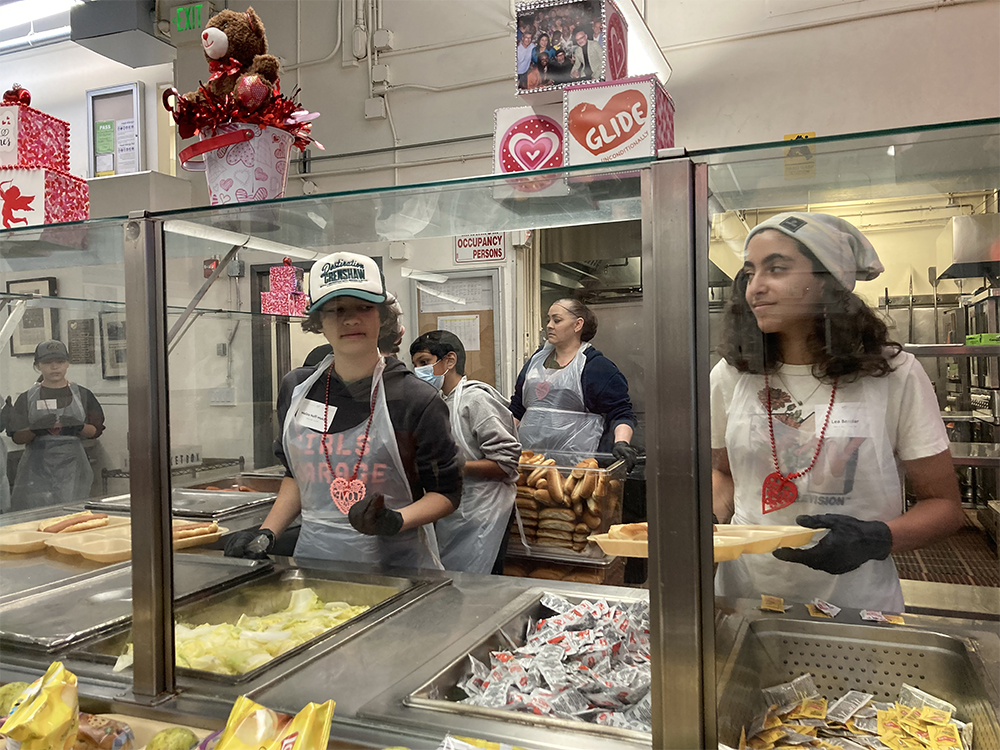 Serving Lunch at Glide