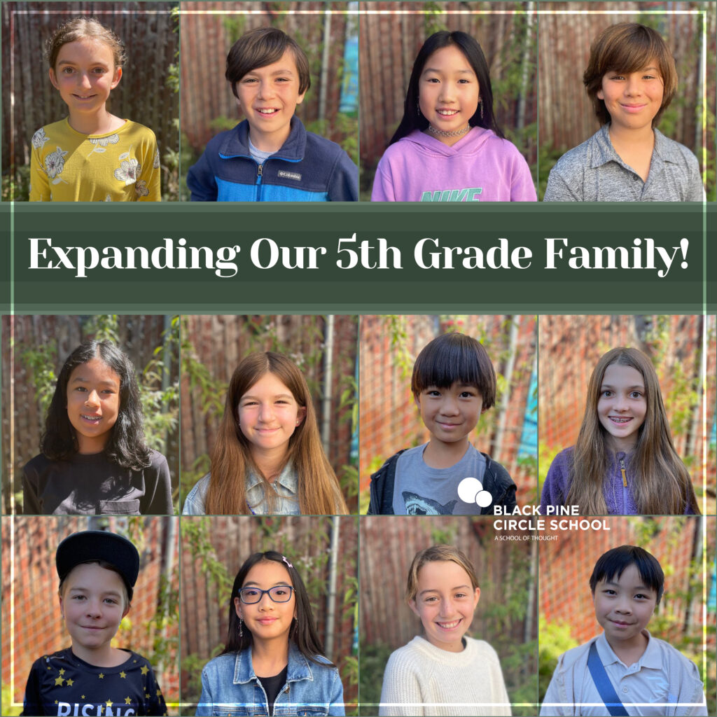 "expanding our 5th grade family" with photos of some students of 5th grade age