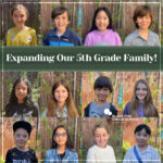 "expanding our 5th grade family" with photos of some students of 5th grade age