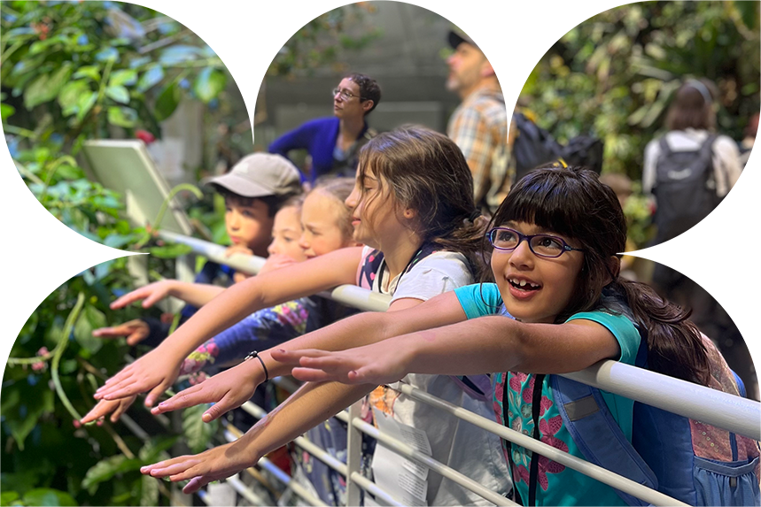 students at science museum