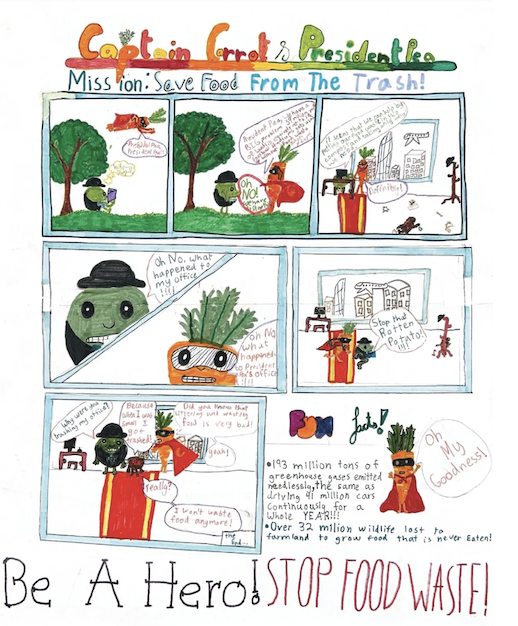 5th grade food waste winner